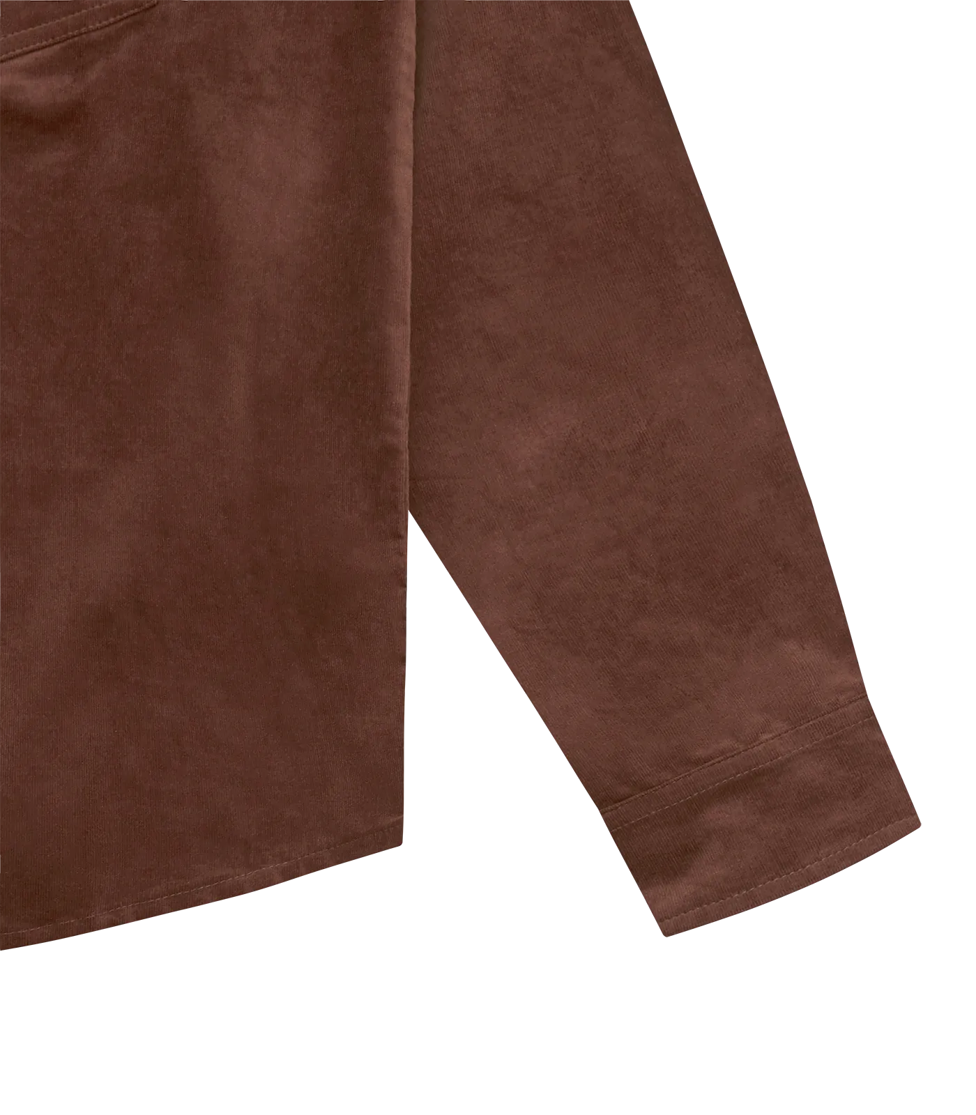 NEEDLE CORD SHIRT - BROWN