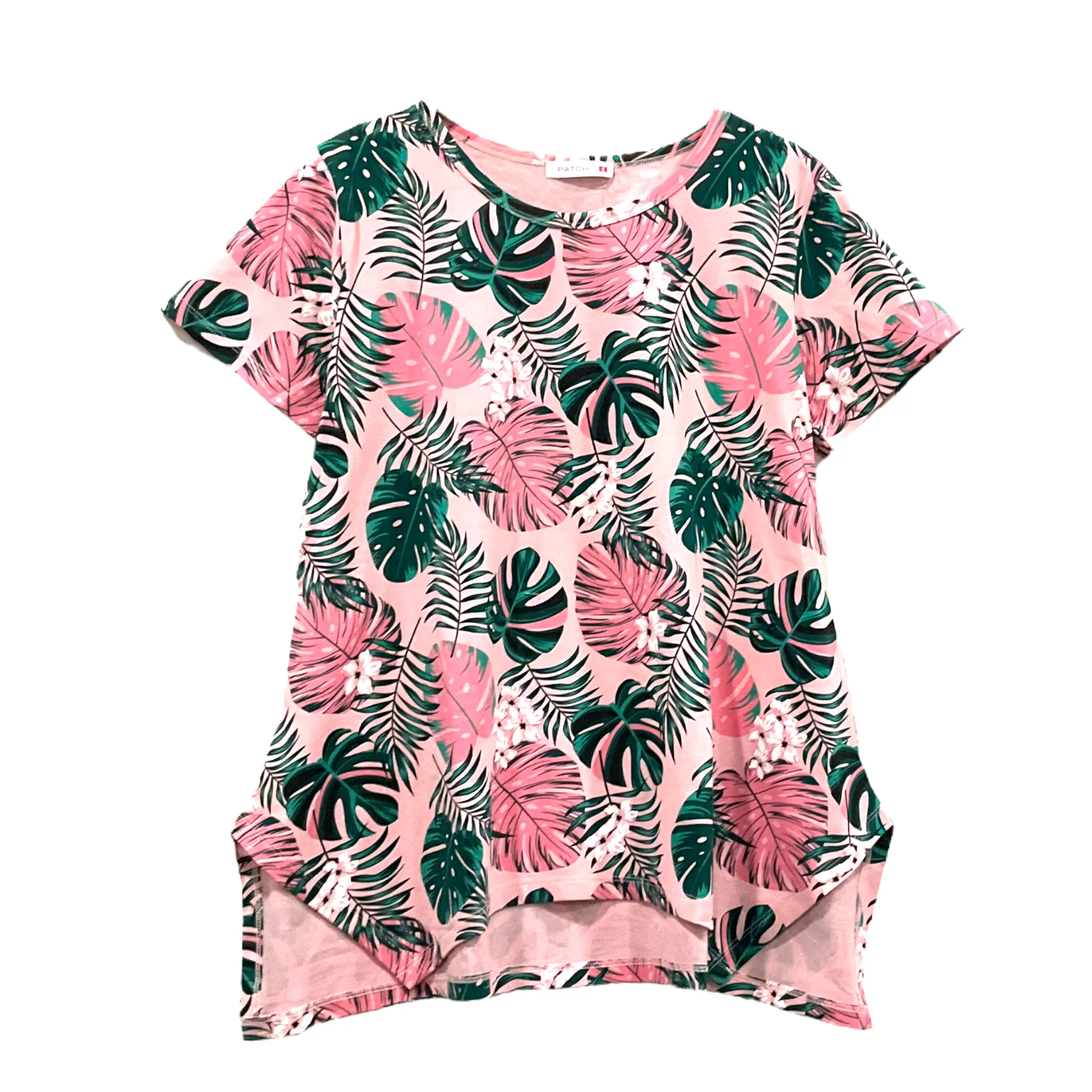 Patch Women Clothes Casual Loose Floral Printed Short Sleeve T-Shirt