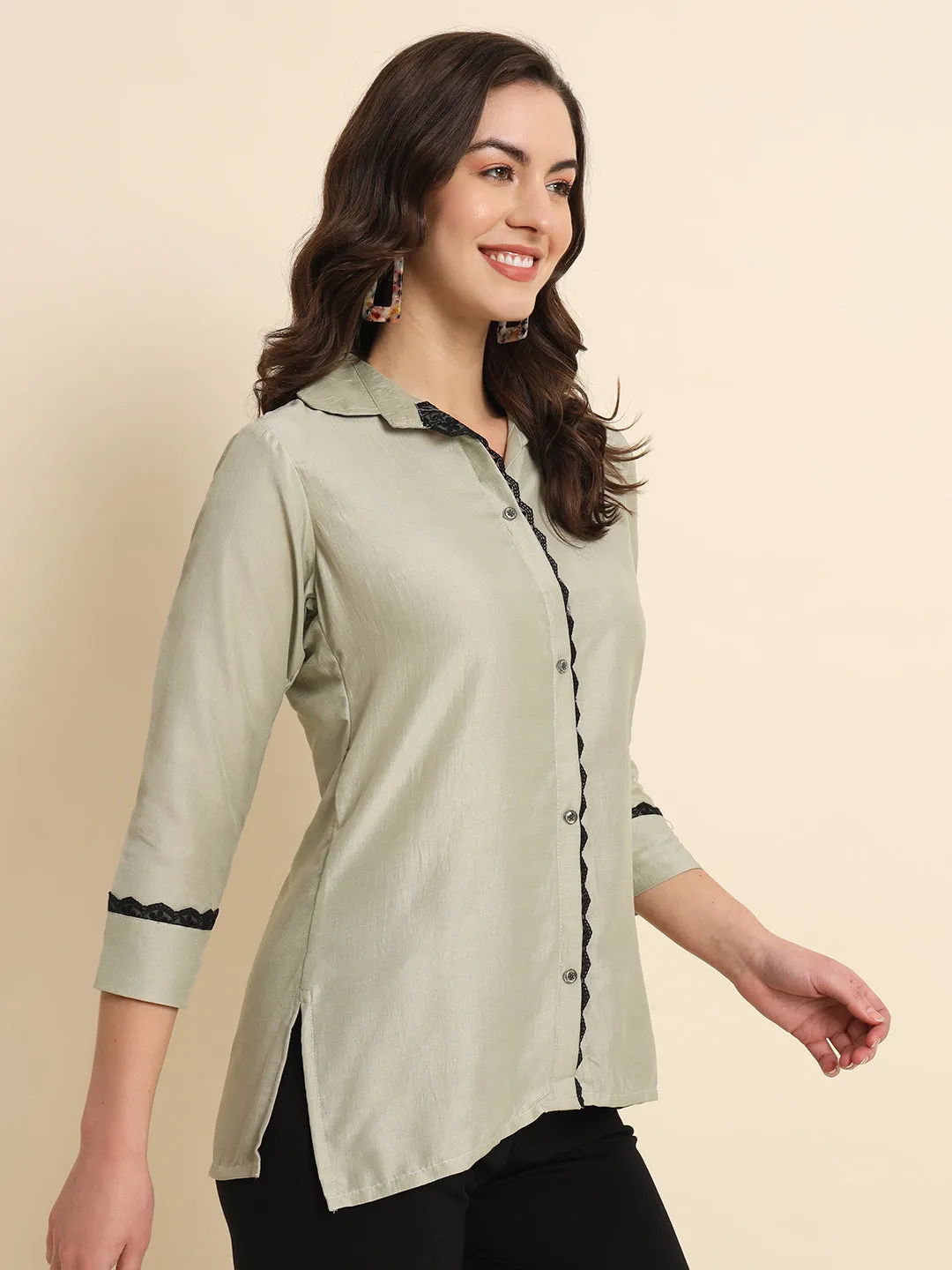 Silk Shirt Ivory