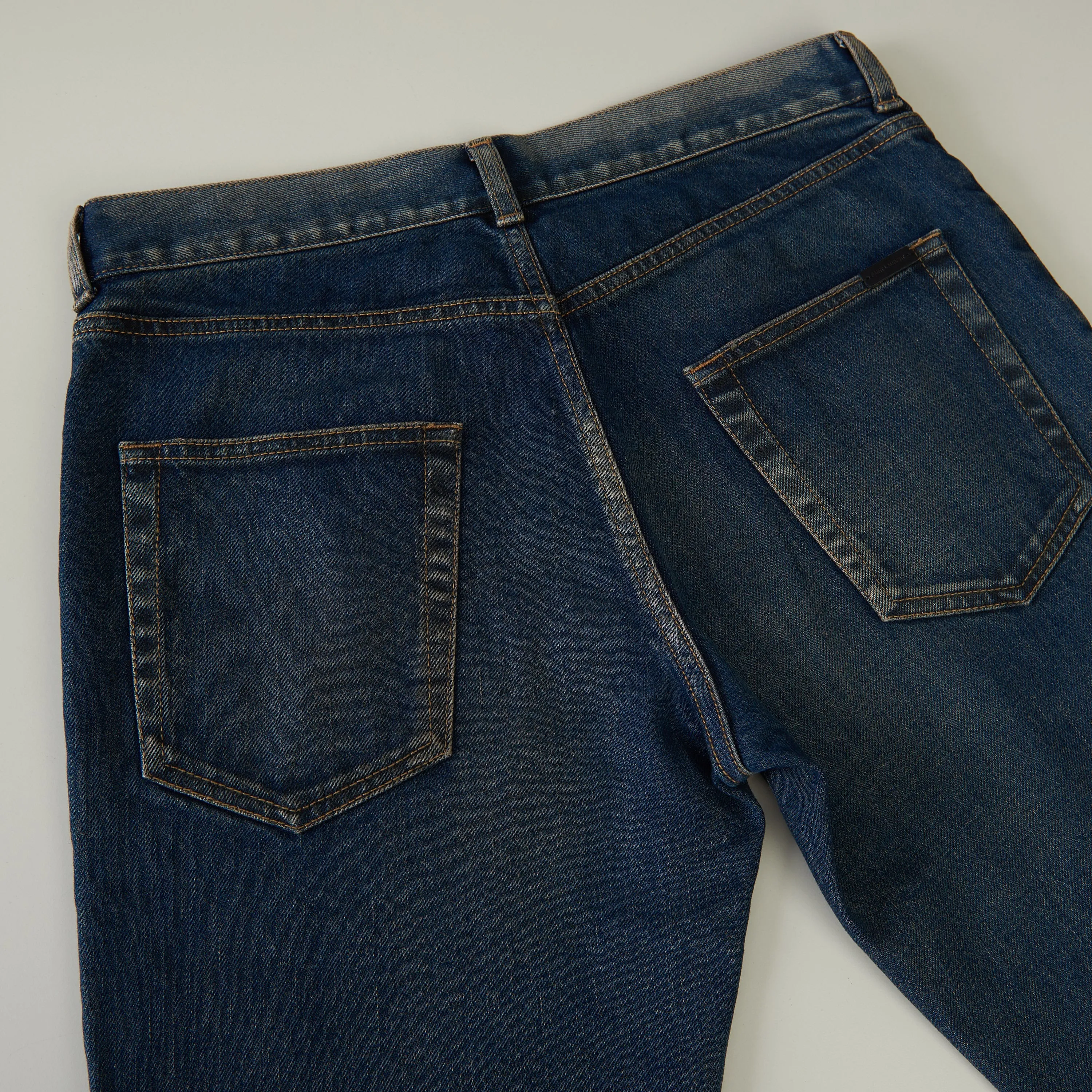 Skinny Jeans - Winter Blue Denim, Low Rise, Five Pocket