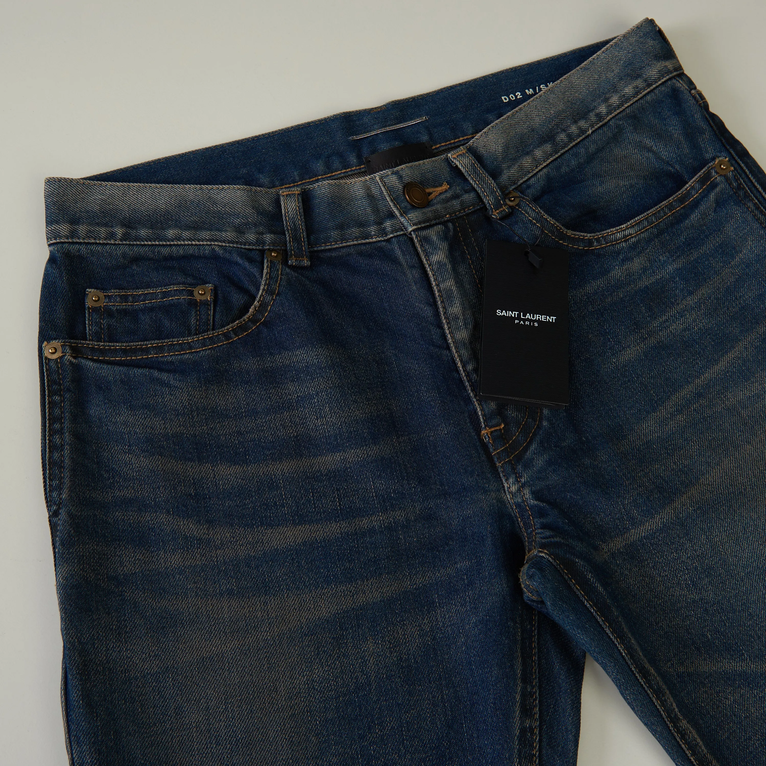 Skinny Jeans - Winter Blue Denim, Low Rise, Five Pocket