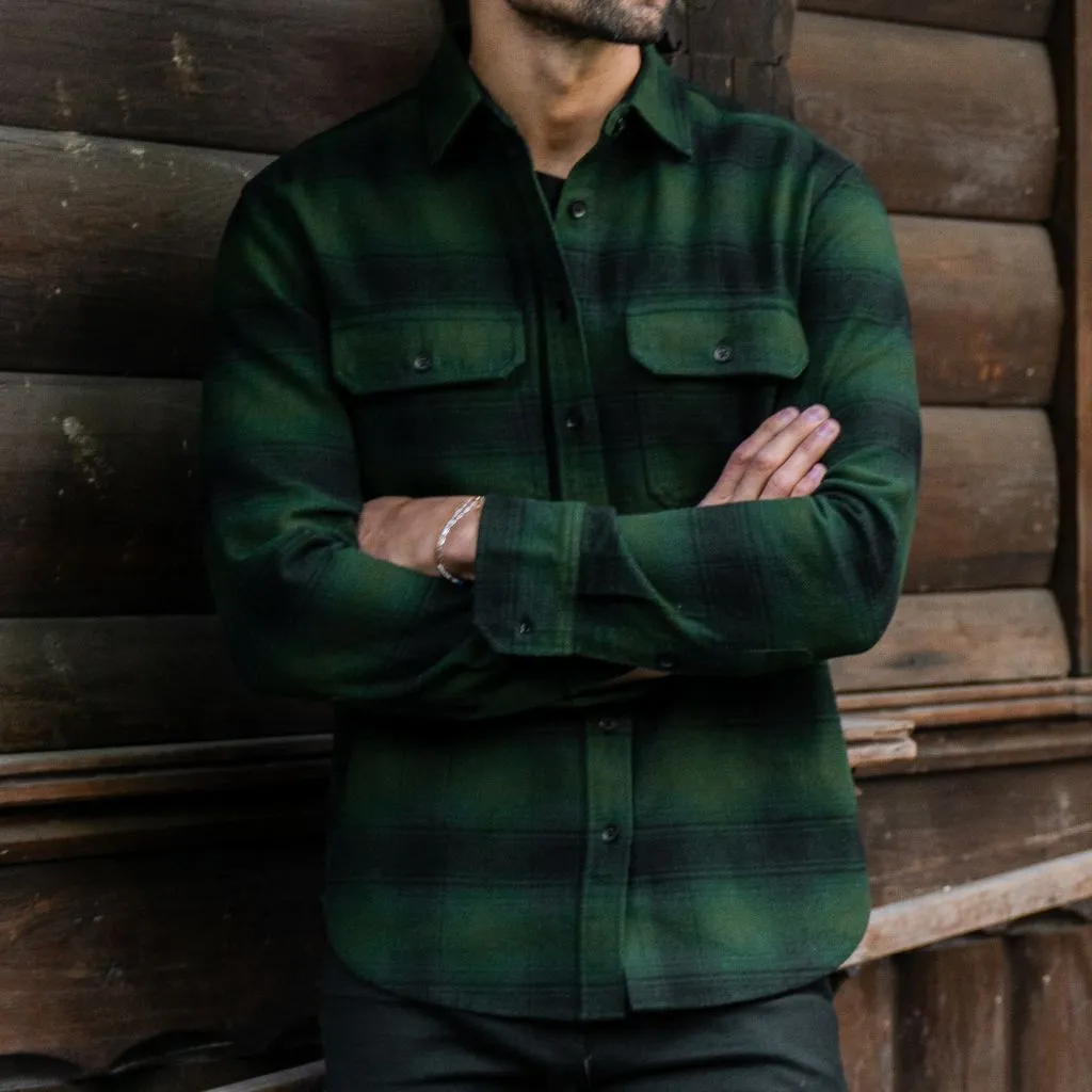 Summit Flannel Shirt | Evergreen