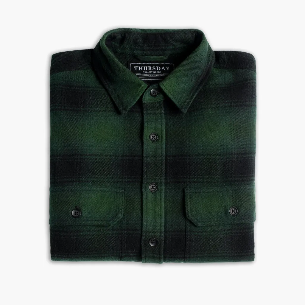 Summit Flannel Shirt | Evergreen