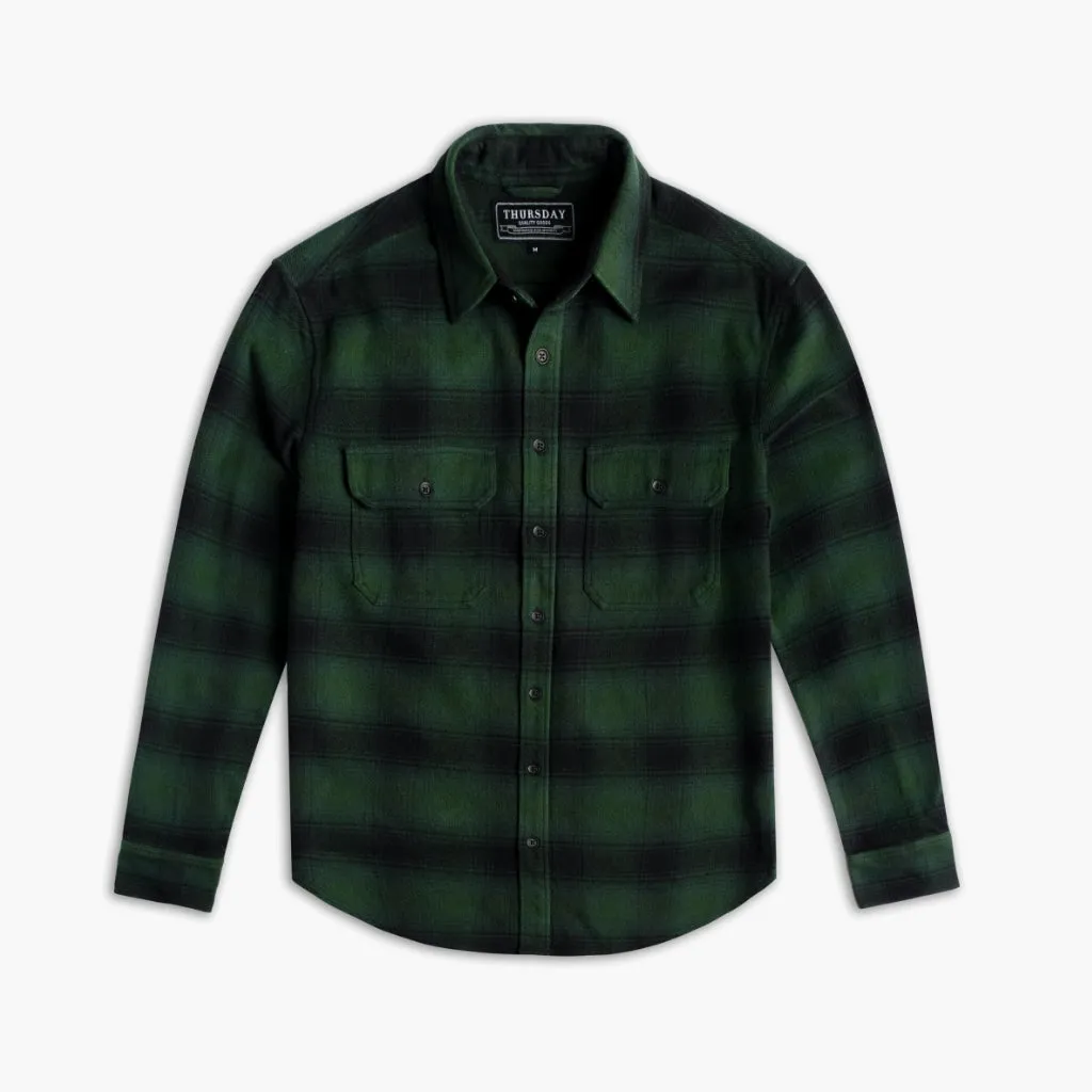 Summit Flannel Shirt | Evergreen