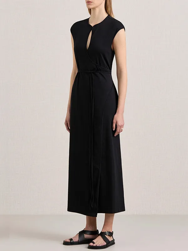 The Leigh Jersey Dress in Black