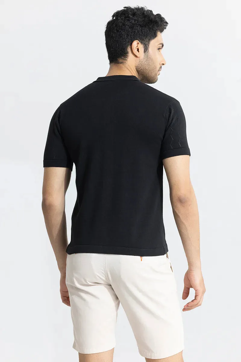 Wavy Streak Black Shirt