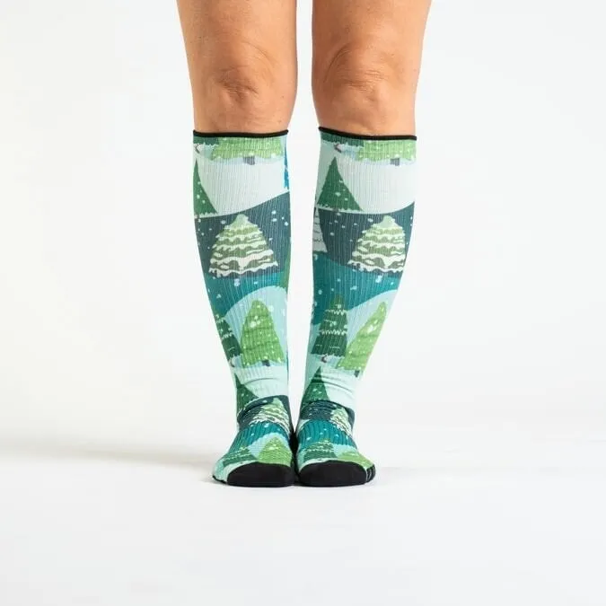 Winter Wonderland Diabetic Compression Socks