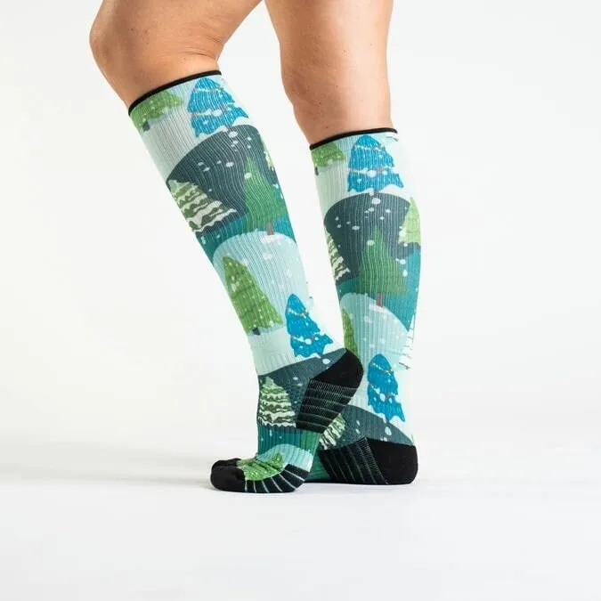 Winter Wonderland Diabetic Compression Socks