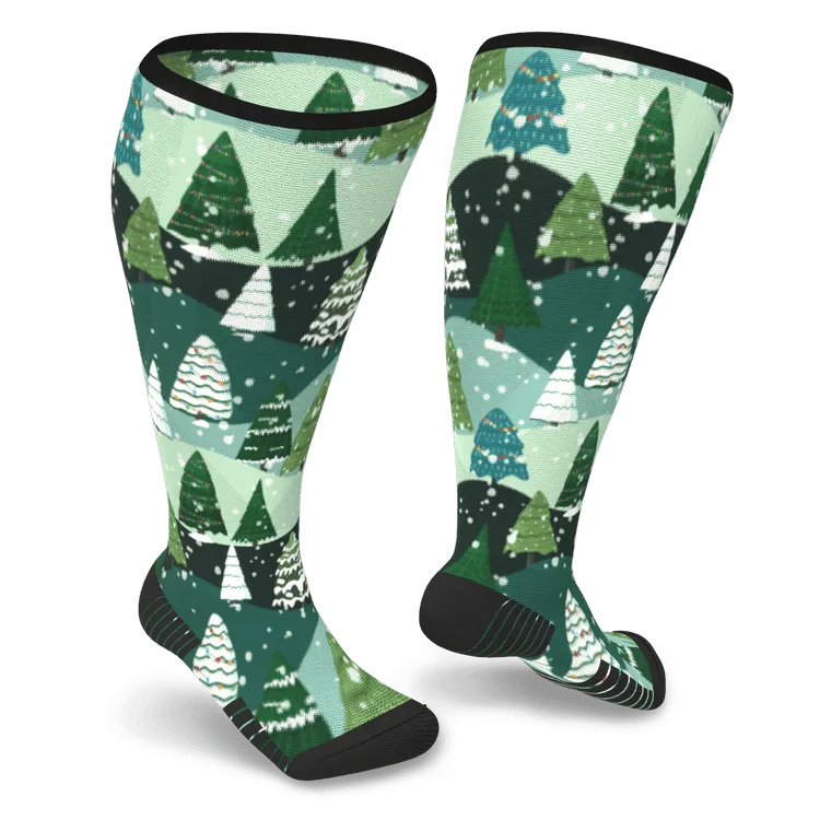 Winter Wonderland Diabetic Compression Socks