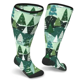 Winter Wonderland Diabetic Compression Socks