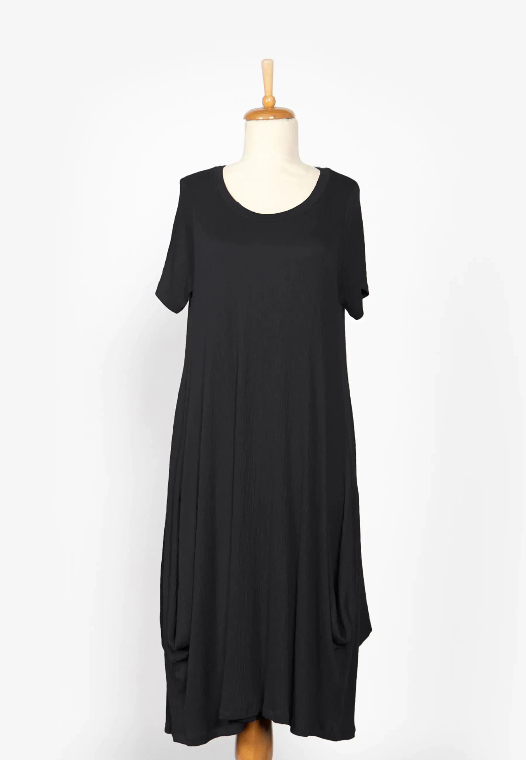 WYVERN Mid-length, wrinkled, viscose jersey dress