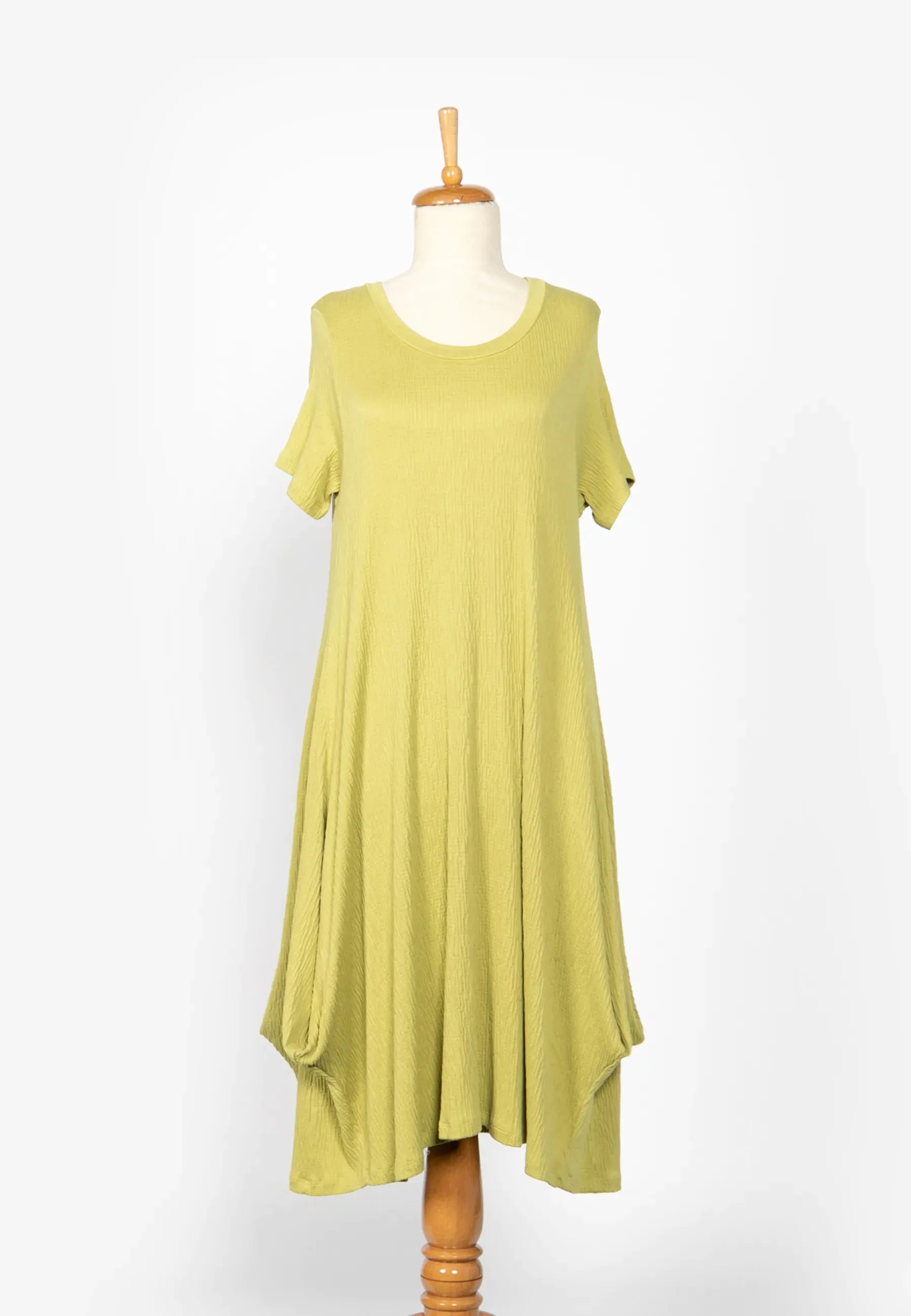 WYVERN Mid-length, wrinkled, viscose jersey dress