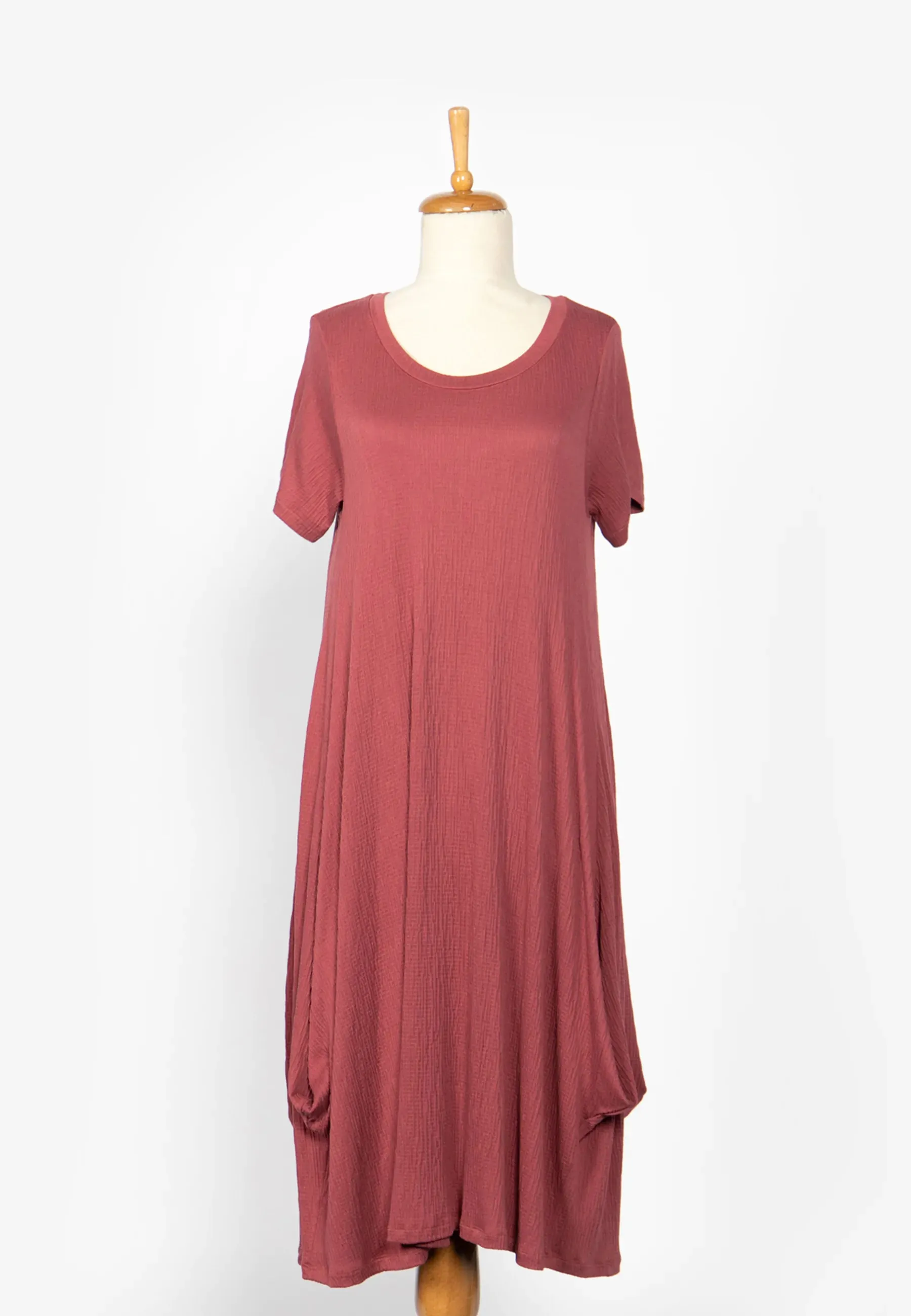 WYVERN Mid-length, wrinkled, viscose jersey dress