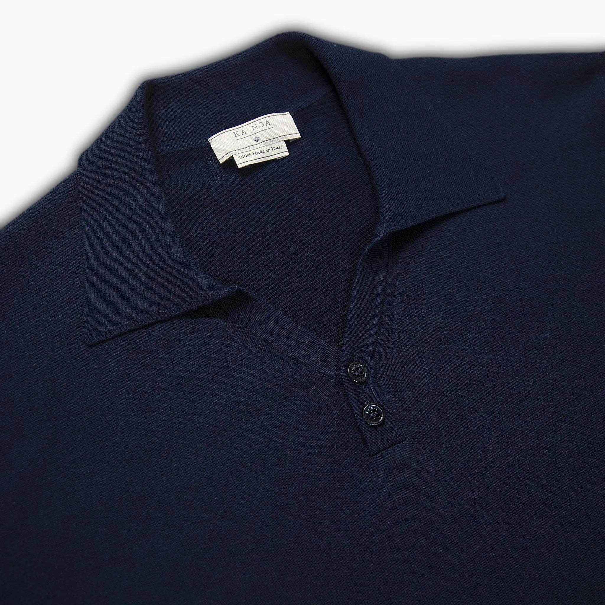 Yvan short-sleeved polo in compact cotton