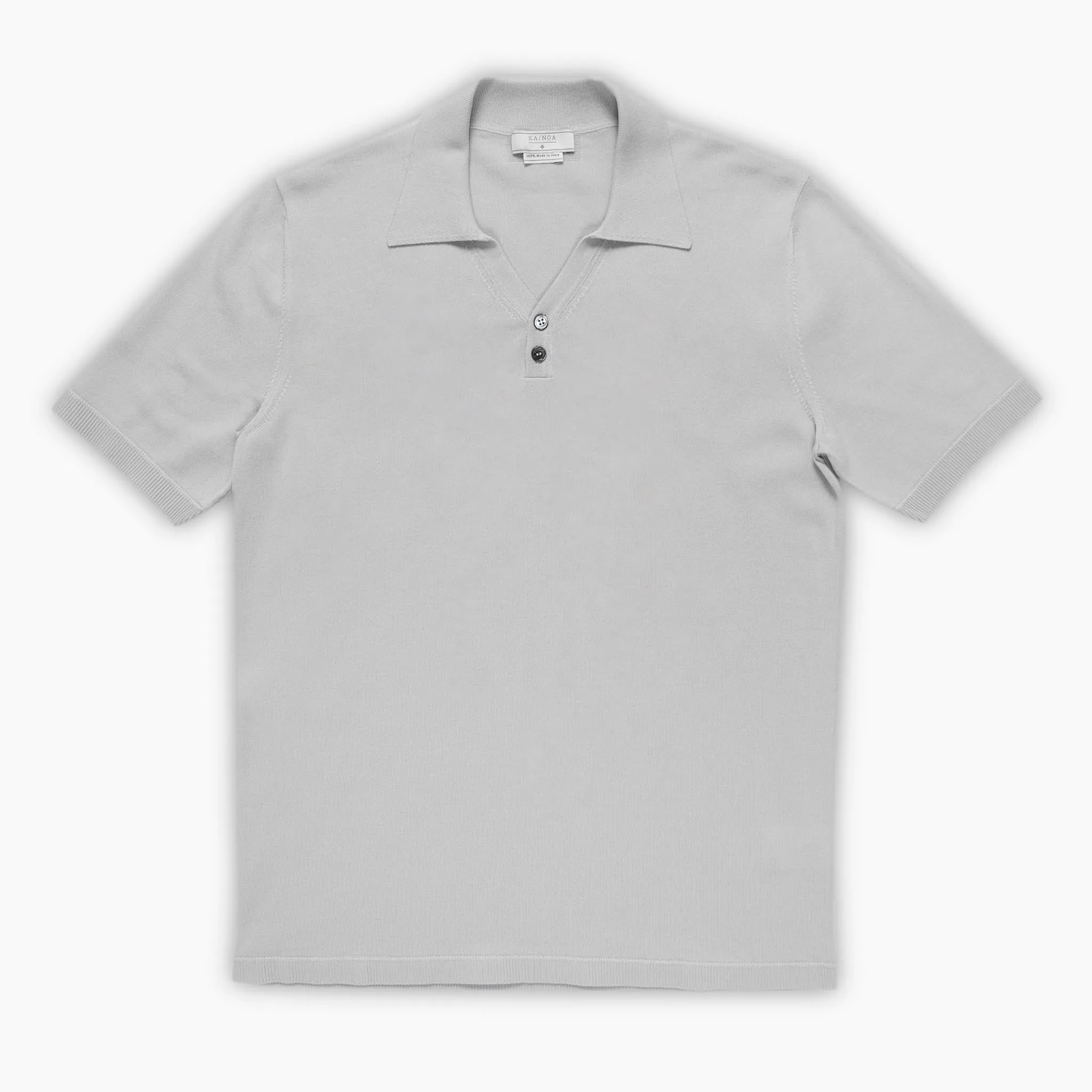 Yvan short-sleeved polo in compact cotton